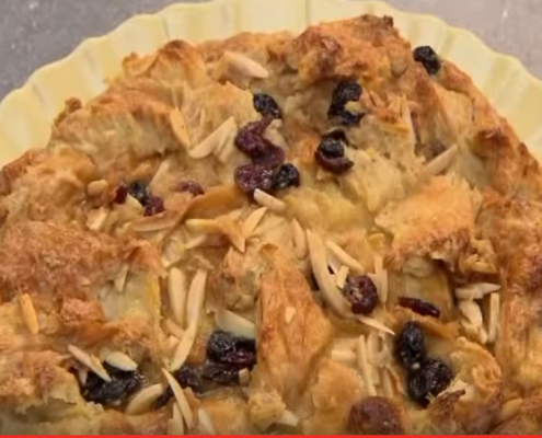 Colettes bread pudding recipe on katie brown