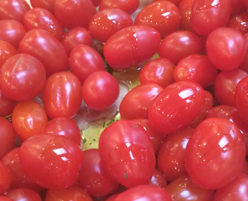 roasted tomatoes and dill recipe by Katie Brown